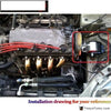 For 1996-2000 HONDA CIVIC D16 B16 B18 B20 Billet Aluminum SWAP MOUNTS EK D-SERIES B-SERIES CXX-EM003BK