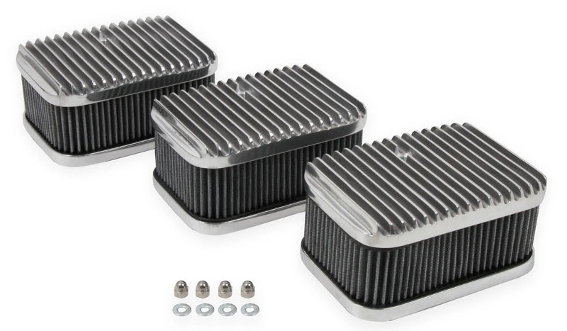 Holley 120-105 3X2 AIR Cleaners & Filters, SET OF 3 3X2