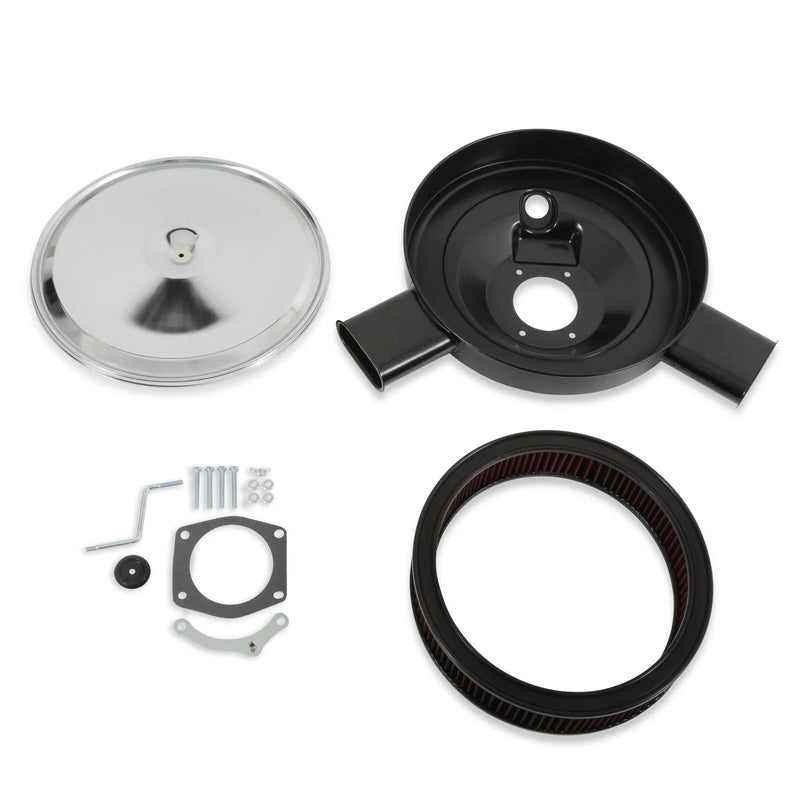 Holley 120-520 - Dual Snorkel - Chrome Fits LS3-Style DBW