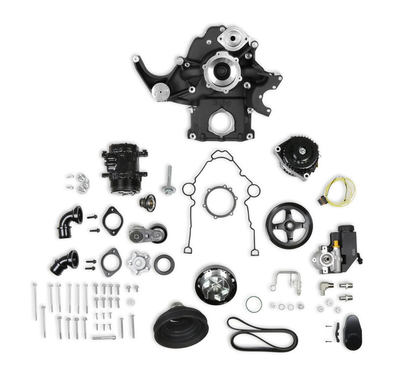 Holley 20-290BK Black Mid-Mount Complete Accessory System