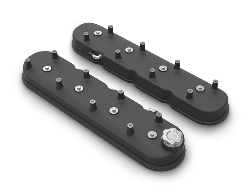 Holley 241-112 Tall LS Valve Covers - Satin Black Tall LS
