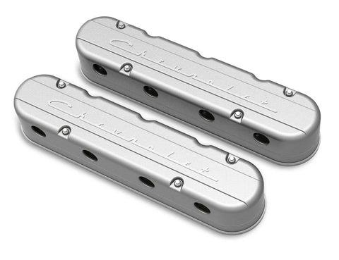 Holley 241-175 2-Piece "Chevrolet" Script Valve Cover -