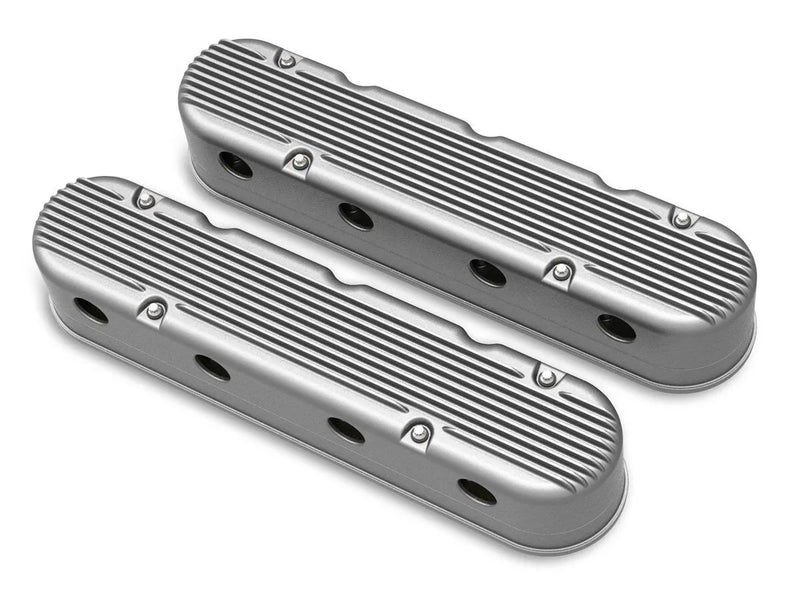 Holley 241-180 2-Piece Finned Valve Cover - Gen III/IV LS