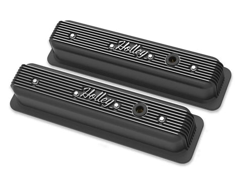 Holley 241-247 - Center Bolt - Satin Black Machined Small