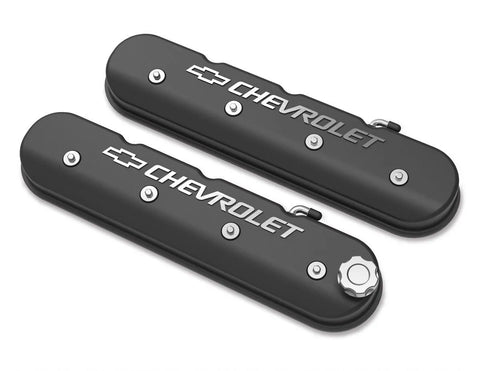 Holley 241-402 Tall LS Valve Cover with Bowtie/Chevrolet