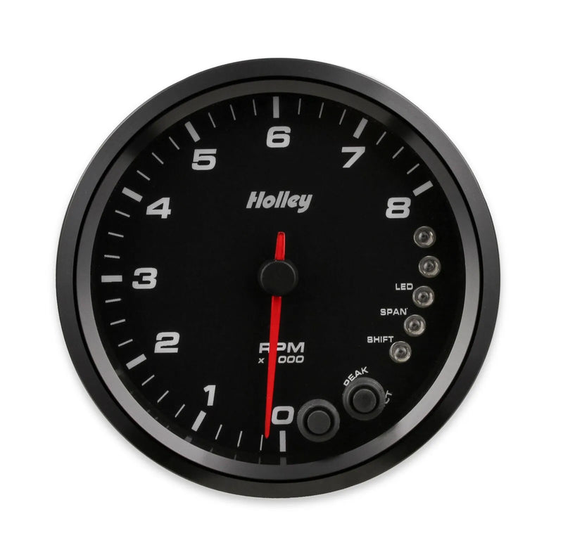 Holley 26-616 Analog-Style Tachometer Black 4-1/2"