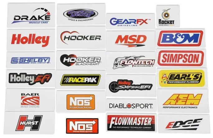 Holley 36-564 Sticker Pack for Muscle Car Enthusiasts 24