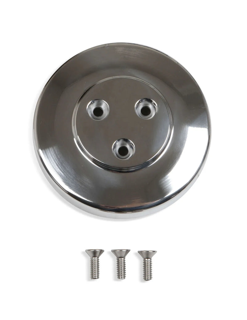 Holley 97-186 SD7 Compressor Pulley Cover Polished A/C