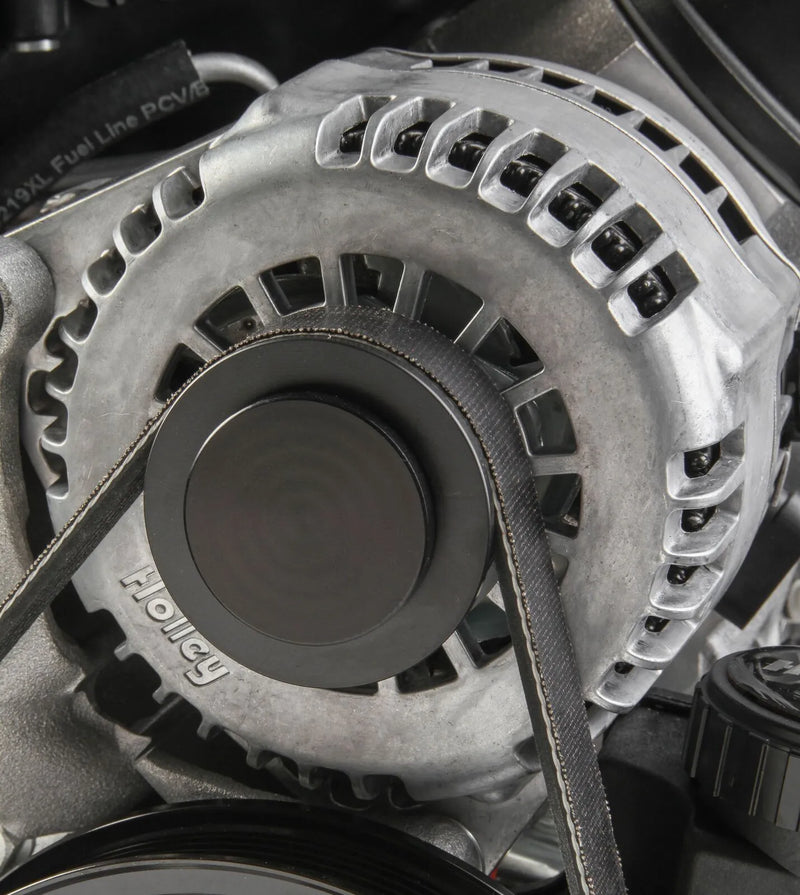 Holley 97-187 Alternator Pulley Cover Black Pulley Cover