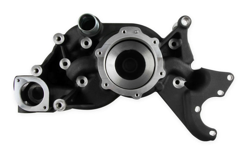 Holley 97-224 LS Cooling Manifold Black-A/C Delete