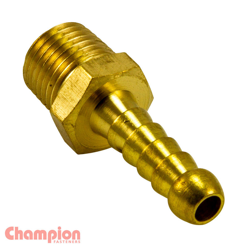 Champion Fasteners Hose Tail Straight Male Brass 5/8In X