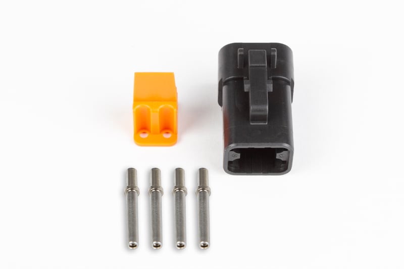 Haltech Plug and pins only - Male Deutsch DTP-06-4S -