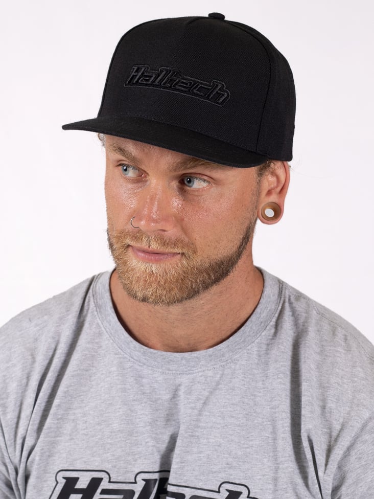Haltech Snap Back Cap Black on Black