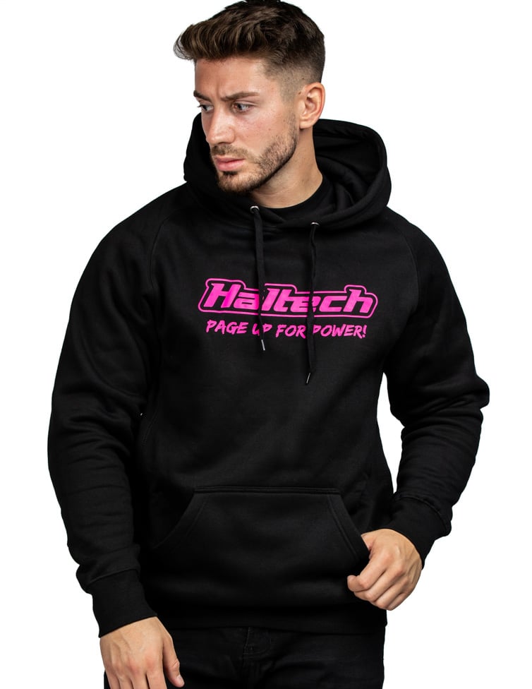 Haltech Classic Hoodie Black Pink - Large
