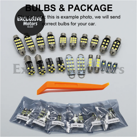 Mitsubishi Lancer EX EVO LED Interior Light Bulb Kit (2001-2017)