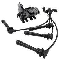 Fit For Kia Cerato LD Rio JB For Hyundai Accent Getz TB L4 1.6L G4EC G4ED 2001-2011 Ignition Coil Pack & Lead Kit