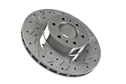 High Performance Dimpled And Slotted Front Disc Rotor - Terrain Tamer - Toyota Prado 90 Series/Toyota Surf 185 Series - Terrain Tamer