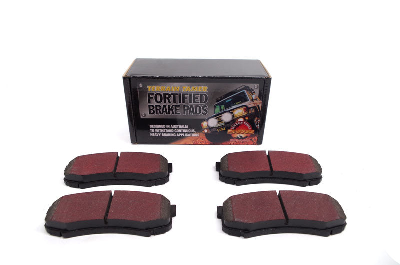Fortified Brake Pads (Rear) - Terrain Tamer - Toyota Landcruiser 80 Series, 79 Series, 105 Series, 78 Series, 76 Series. Toyota Prado 95, 120, KZJ78, GDJ150, GRJ120, GRJ150, KDJ150, KDJ125. Toyota 4Runner 2002+. Mitsubishi Pajero 2006+ - Terrain Tamer