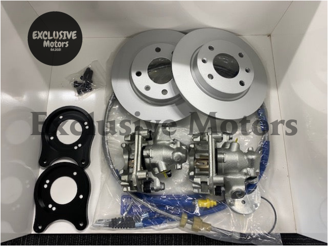 Escort RS  /Capri Rear Disc Brake kit English 247mm Solid Kit