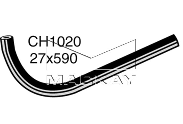 Mackay Top Radiator Hose CH1020