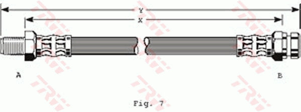TRW Brake Hose PHB171