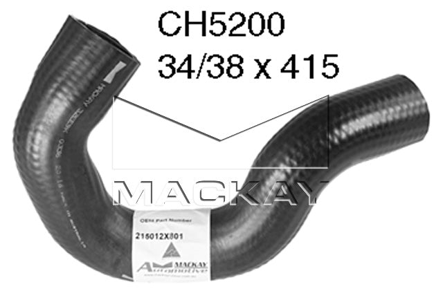 Mackay Top Radiator Hose CH5200
