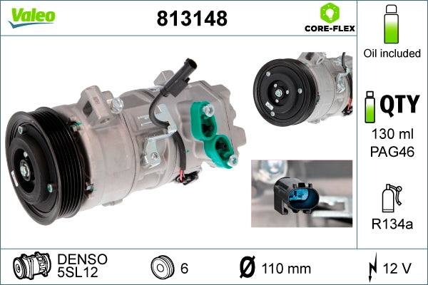 Valeo AC Compressor 813148