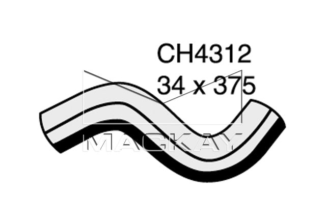 Mackay Top Radiator Hose CH4312