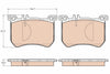 TRW Brake Pad Set GDB2013