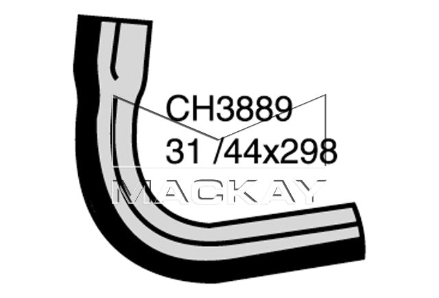 Mackay Bottom Radiator Hose CH3889