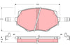 TRW Brake Pad Set GDB3103DT