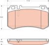 TRW Brake Pad Set GDB1735