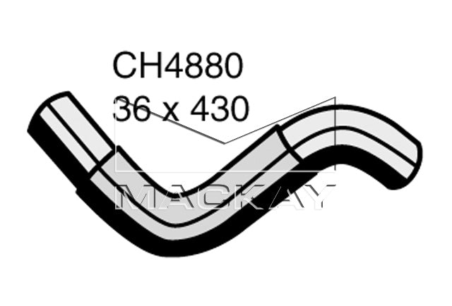 Mackay Top Radiator Hose CH4880