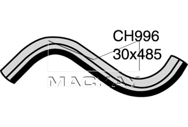 Mackay Top Radiator Hose CH996