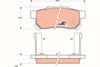 TRW Brake Pad Set GDB499