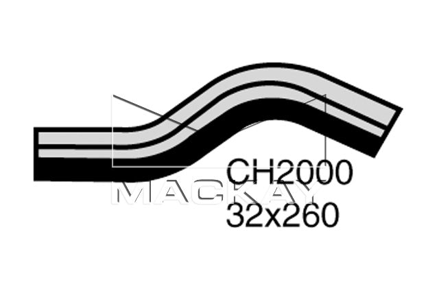 Mackay Top Radiator Hose CH2000