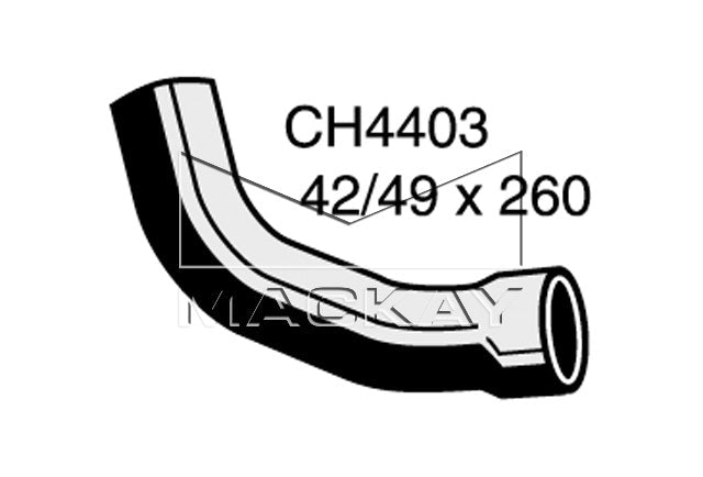 Mackay Bottom Radiator Hose CH4403