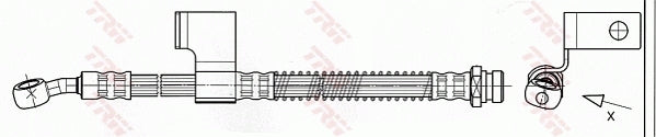TRW Brake Hose PHD531