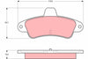 TRW Brake Pad Set GDB4084