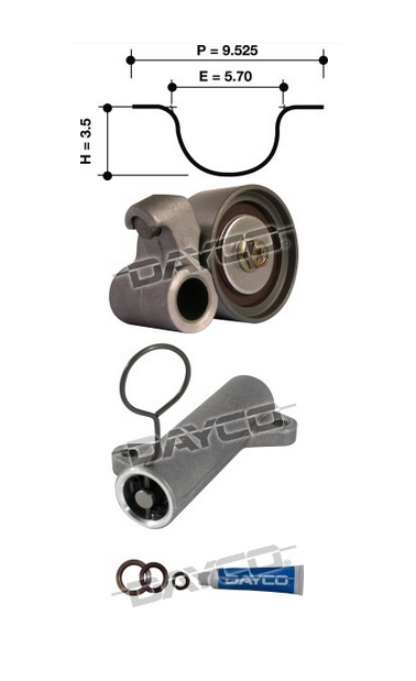 Dayco Timing Belt Kit KTBA153H