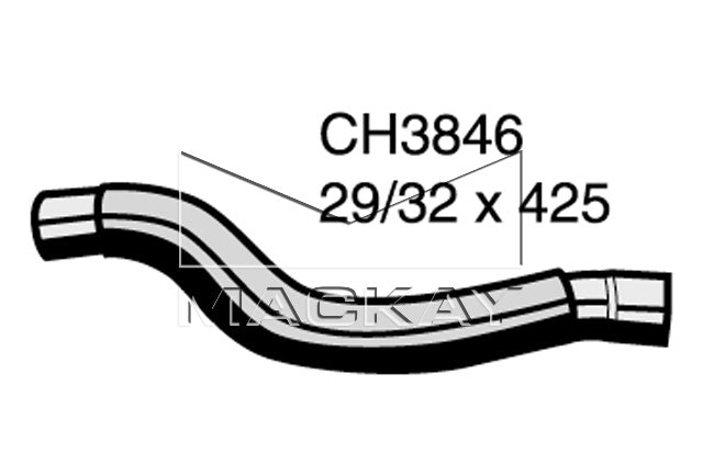 Mackay Top Radiator Hose CH3846