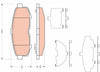 TRW Brake Pad Set GDB3406