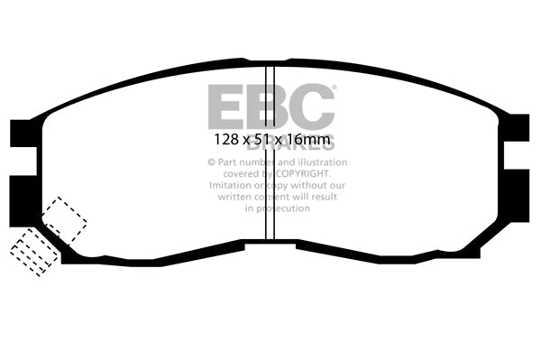 EBC Mitsubishi/Proton Front Pads DP2830