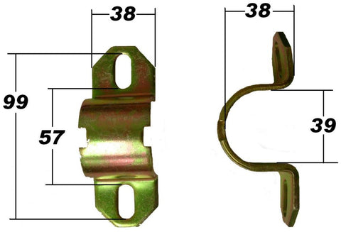SuperPro Rear Swaybar Steel Mount Bracket Fits Ford