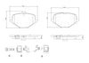 Brembo Brake Pad Set P 50 167