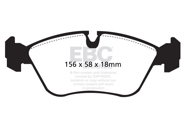 EBC Volvo 850/C70/S70/V70/V70Xc Front Pads DP2880