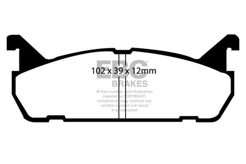 EBC Daihatsu/Ford/Mazda/Suzuki Rear Pads DP2828