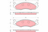 TRW Brake Pad Set GDB1207