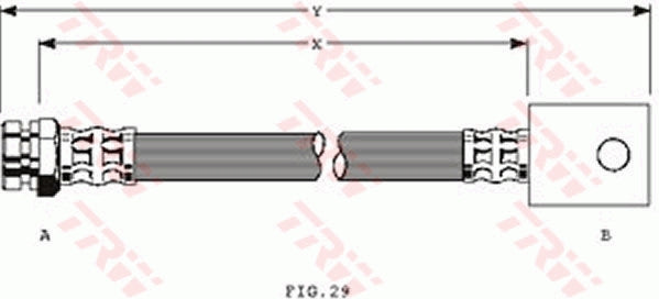 TRW Brake Hose PHA215