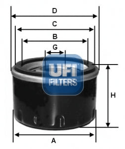 UFI Filters Oil Filter 23.482.00